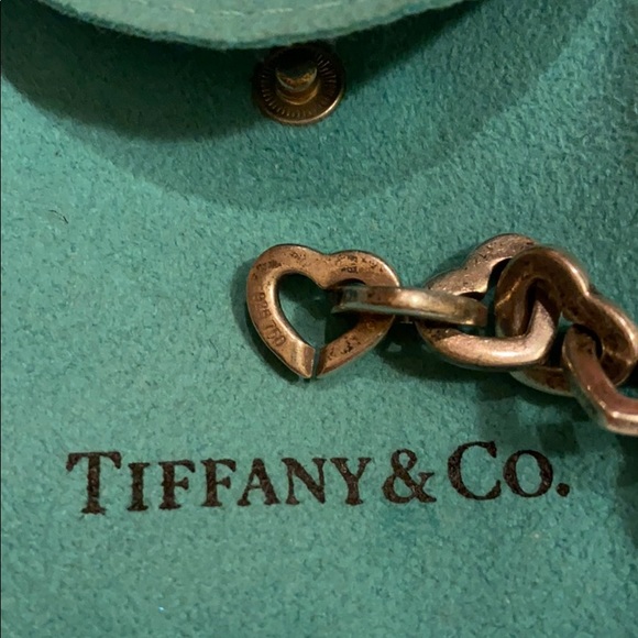 AUTHENTIC Y2K TIFFANY & CO HEART LINK BRACELET GOLD & SILVER RETIRED ⭐️⭐️⭐️⭐️⭐️ - Picture 10 of 14